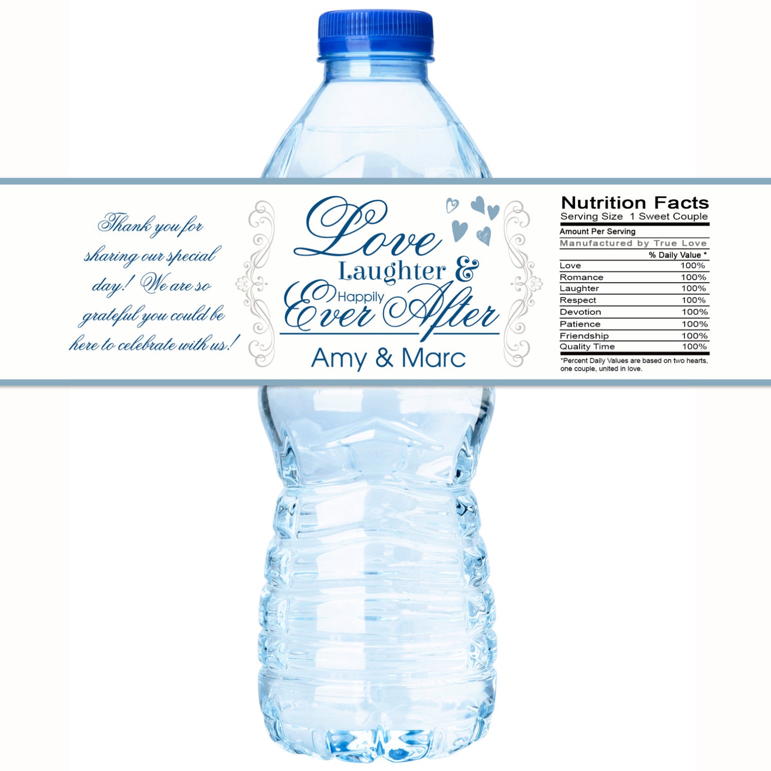 Wedding Water Bottle Labels Wedding Bottle Wraps Wedding