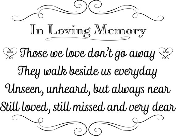 Download Printable Wedding Sign In Loving Memory Instant Download 3