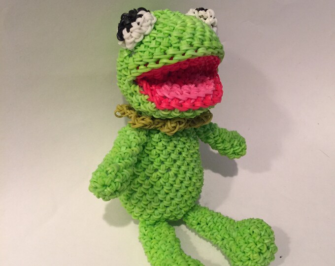 Kermit the Frog & Miss Piggy Combo Play Pack Rubber Band Figure, Rainbow Loom Loomigurumi, Rainbow Loom Disney
