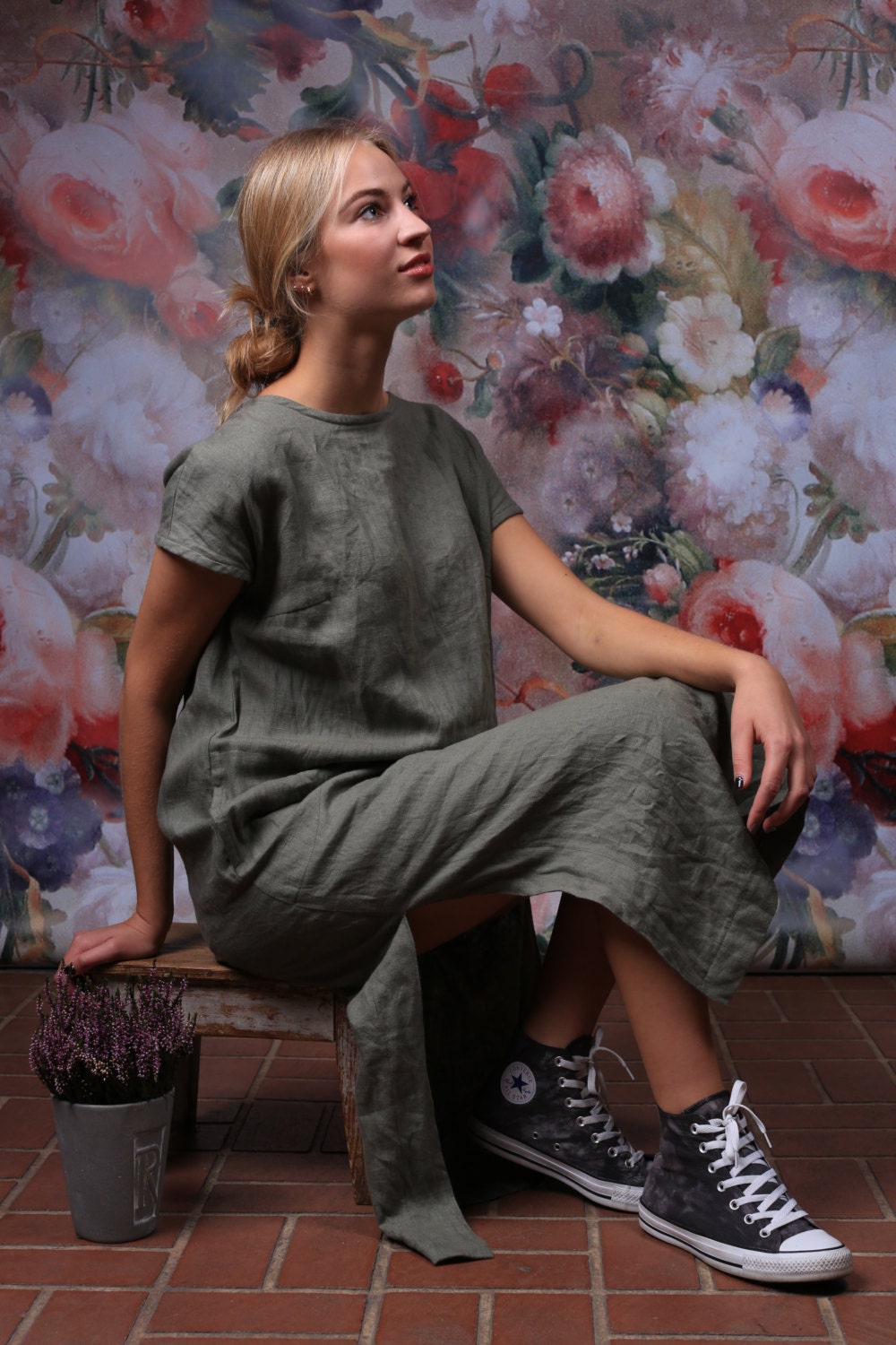 Linen dress organic linen clothing linen dress linen by LinenCloud