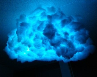 Items similar to LED Hanging Cloud Lamp on Etsy