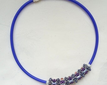 collier " grand Butterfly " tanzanite et argent