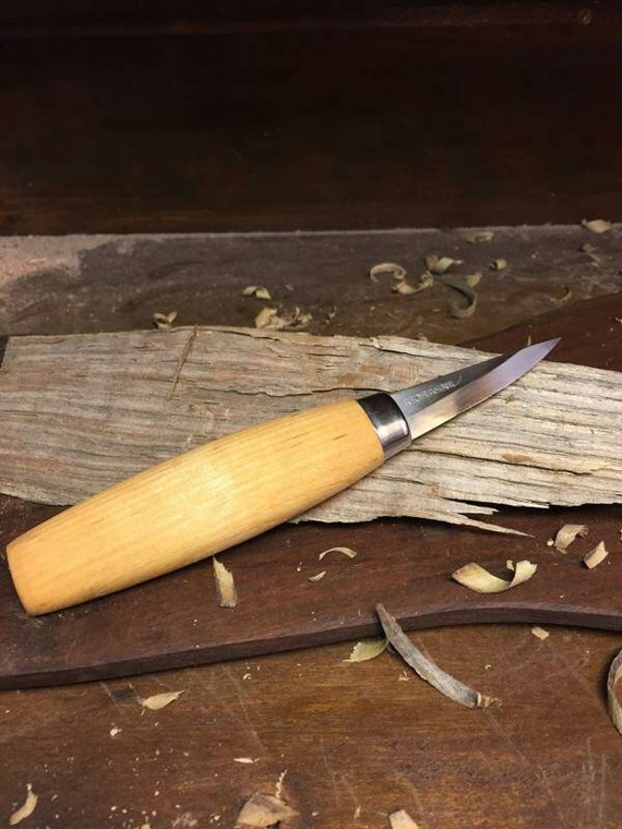 Swedish Carving Knife Curved Edge