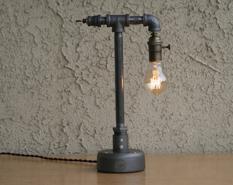 Industrial table lamp, industrial lighting, industrial style Edison table lamp, Steam punk lamp, Table lamp,Edison bulk lamp,Edison lamp