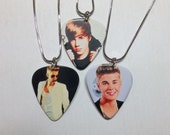 Items similar to Justin bieber guitar pick necklace/justin ...