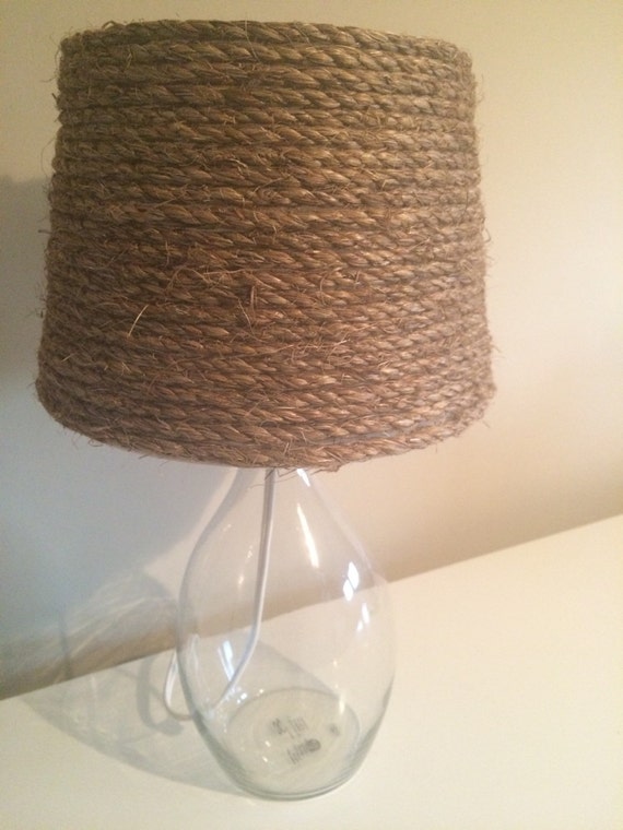 Nautical rope lamp shade beach decor