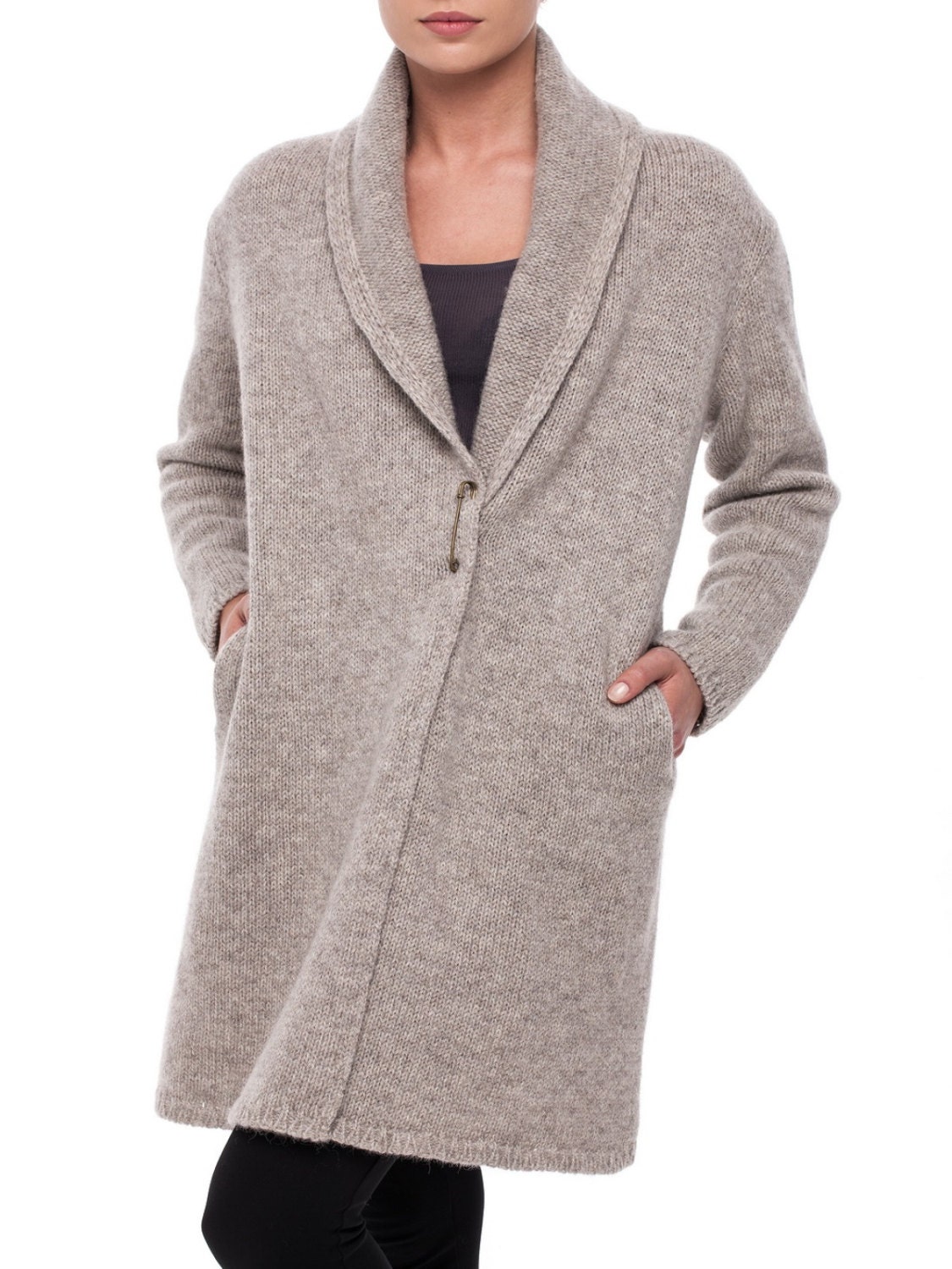 Long wool sweaters for women