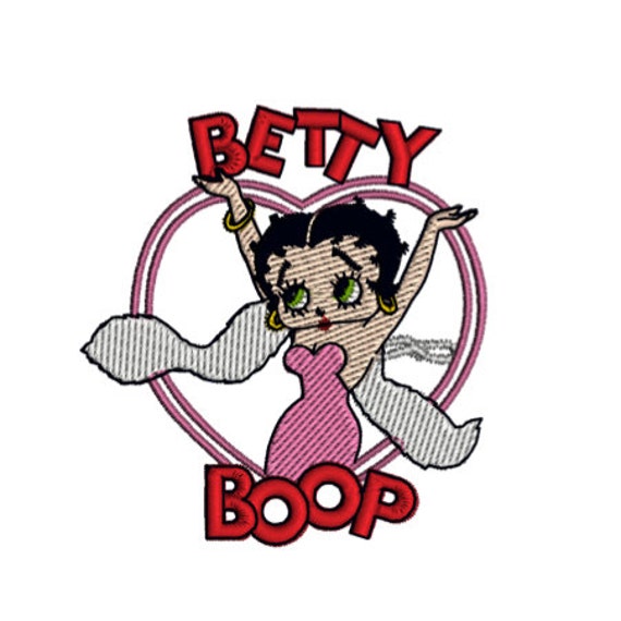 Betty Boop 22 Machine Embroidery Design By Stitcherycomplete 0512