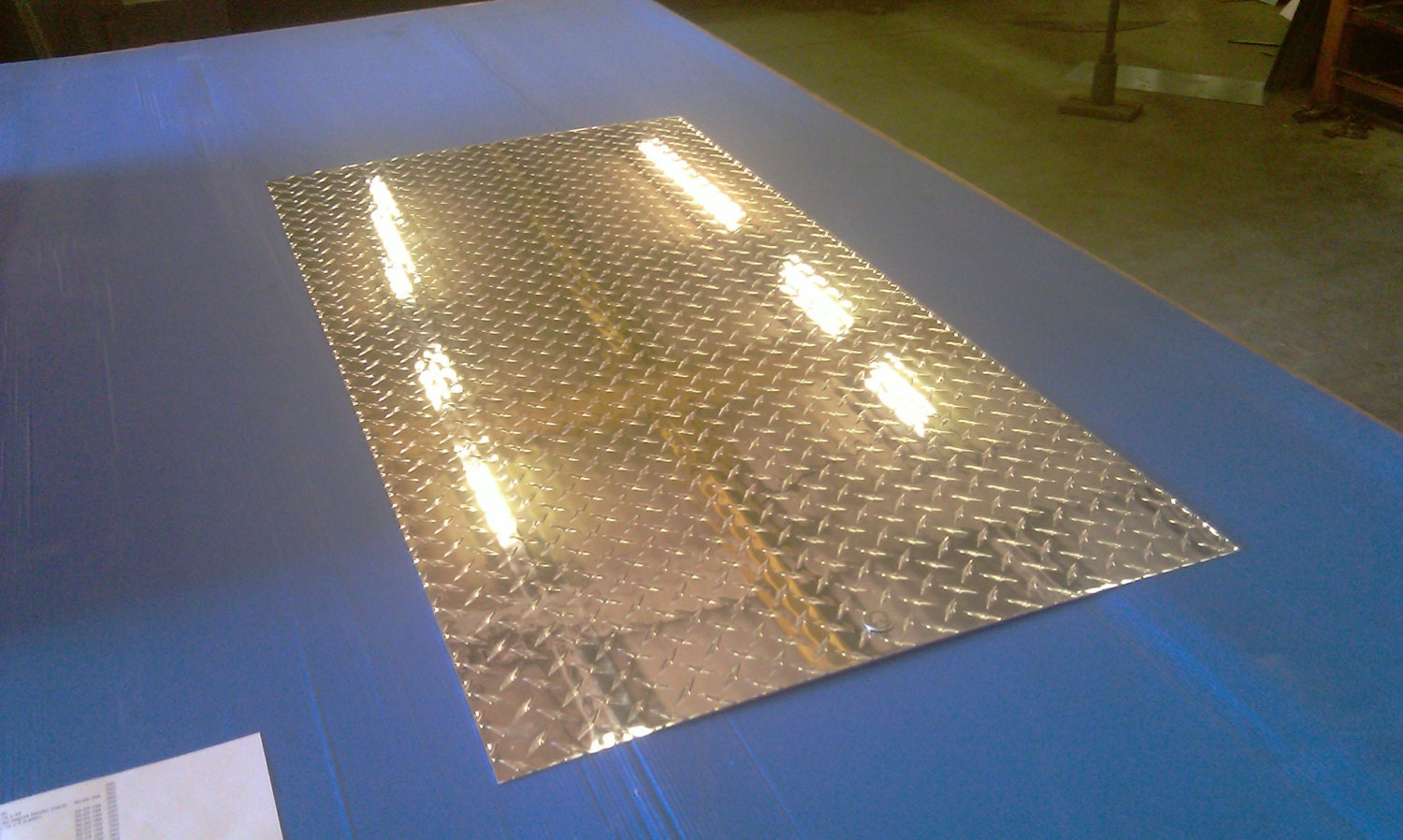 Aluminum Diamond Plate Flat Sheet .062 x 24 x 48 in. UAAC
