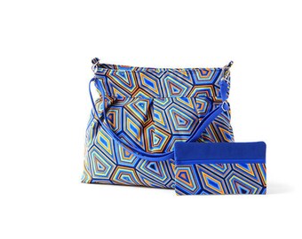 Hobo Crossbody Bag - Cross Body Diaper Bag - Summer Messenger Bag - Bright Bag - Beach Messenger Bag - Statement Bag - Everyday Carry Bag
