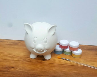 Custom Piggy Bank Hand Painted Personalised Money Bank Ceramic Piggy Bank Personalised Gift Create Your Own Custom Colours Christening Gift