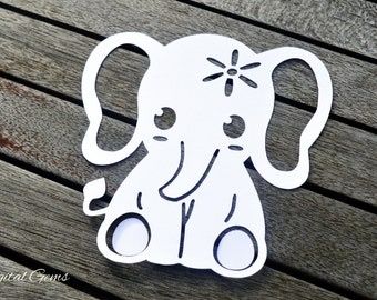 Elephant SVG / DXF Cutting File for Cricut Design Space / Silhouette Studio, Digital Download, Commercial Use OK