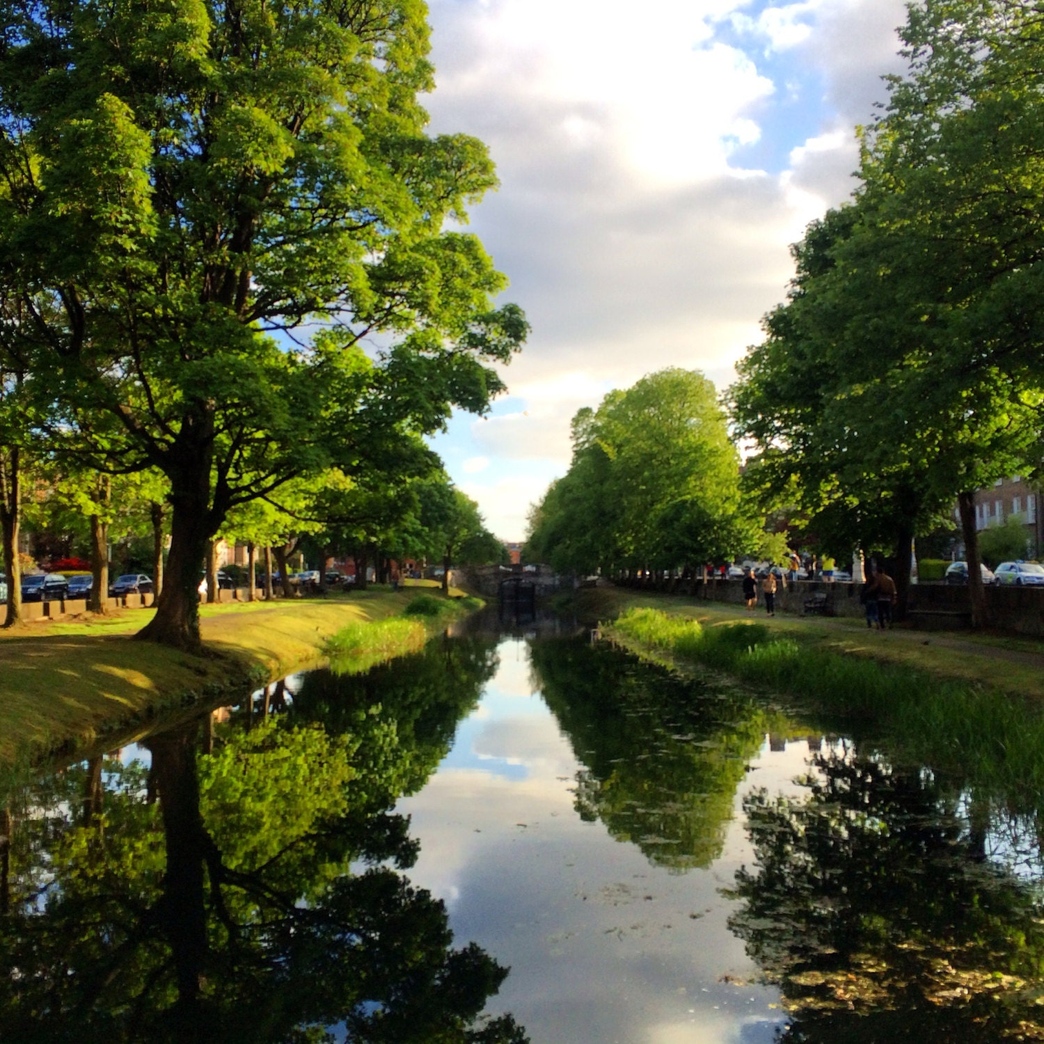 Grand Canal Reflections Dublin Ireland Photography