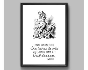 Digital Print – Alice In Wonderland – Faster Than It Does