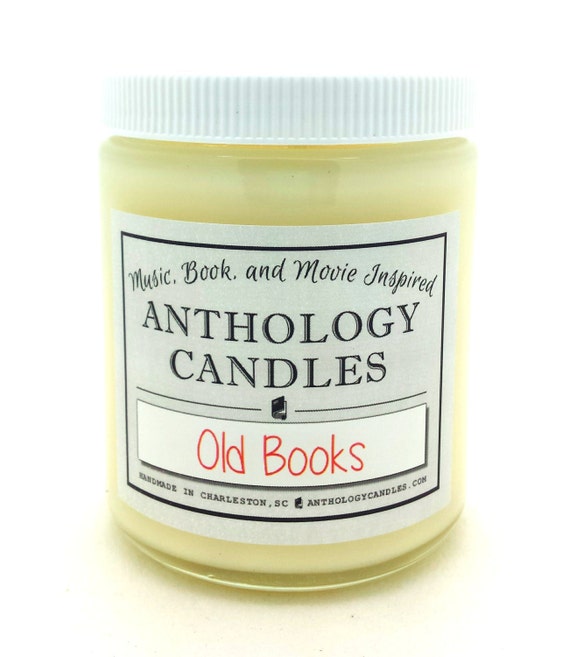 Old book scented candle