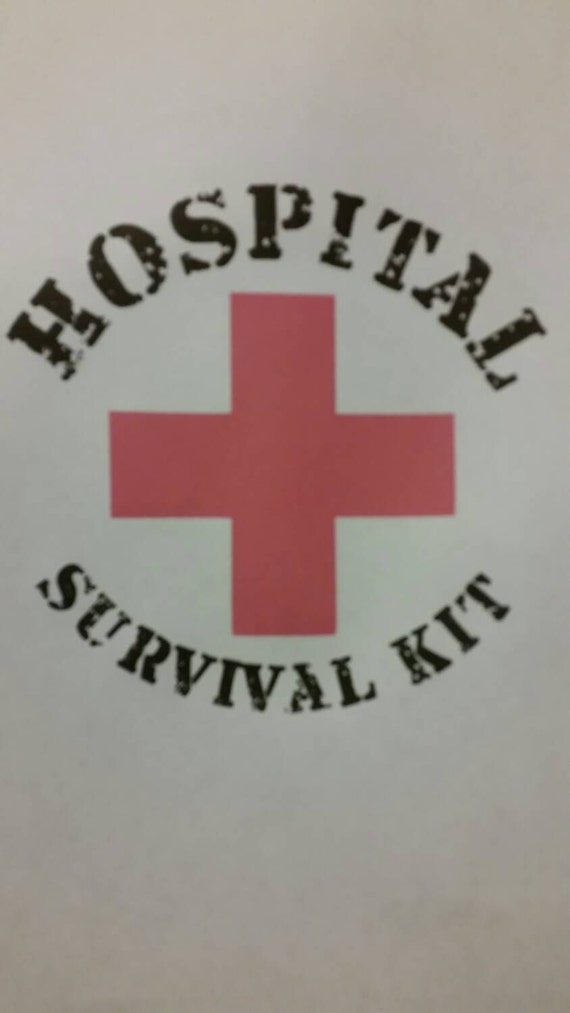 Hospital survival kit printable Digital download. Print and