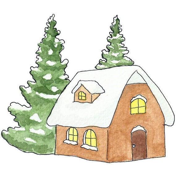 house with snow clipart - photo #44