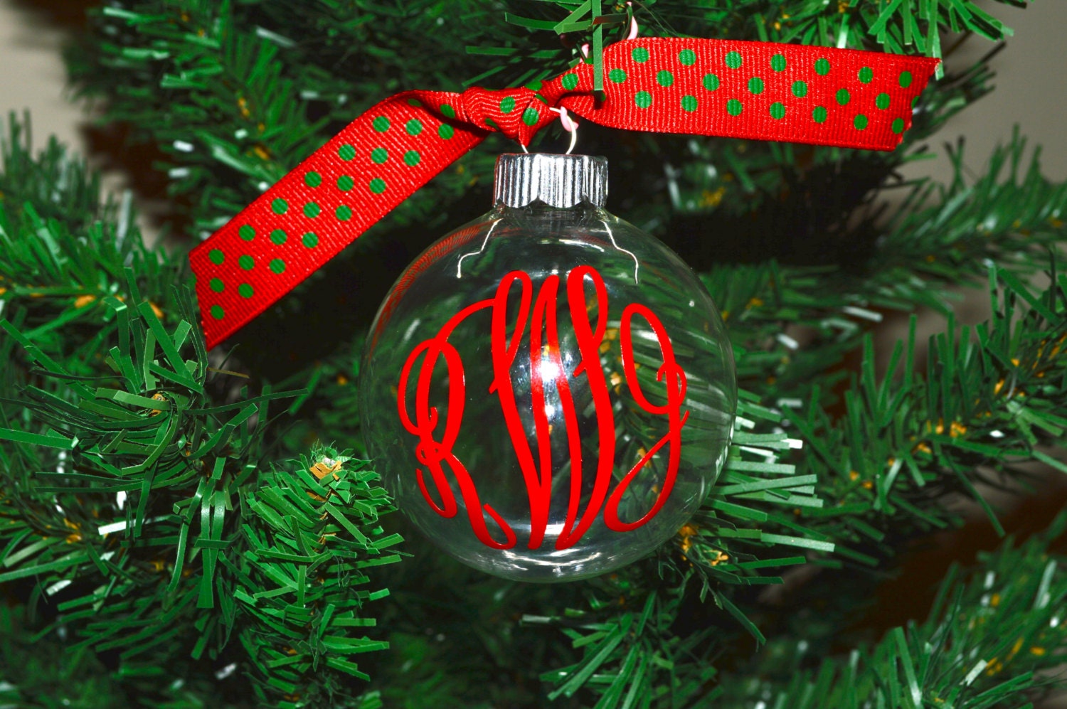 Monogrammed ornament monogram christmas by DarlinDecorbyRebecca