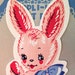 Adorable Vintage Bunny Rabbit Applique