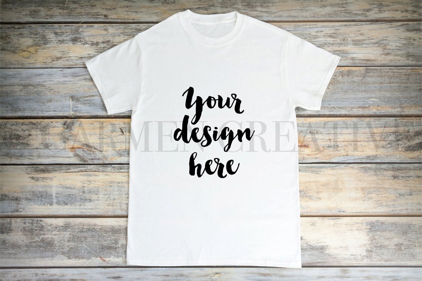 Download Simple White T-Shirt Mockup Flat Lay Photography Styled