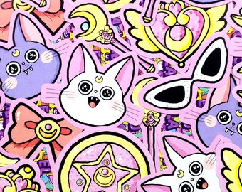 sailor moon sticker etsy