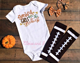 baby girl thanksgiving outfit, thanksgiving toddler clothes, fall baby shower gift, thanksgiving bodysuit, fall baby clothes, the prettiest
