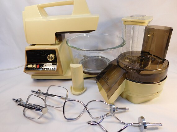 Vintage Two Tone Harvest Gold Oster Regency Stand Mixer