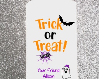 H1, Halloween Bag, School Treat Bag, Trick Or Treat Bag, Candy Bag, Candy Buffet, Candy Favor Bag, Treat Bag, Personalized bag, Buffet Table