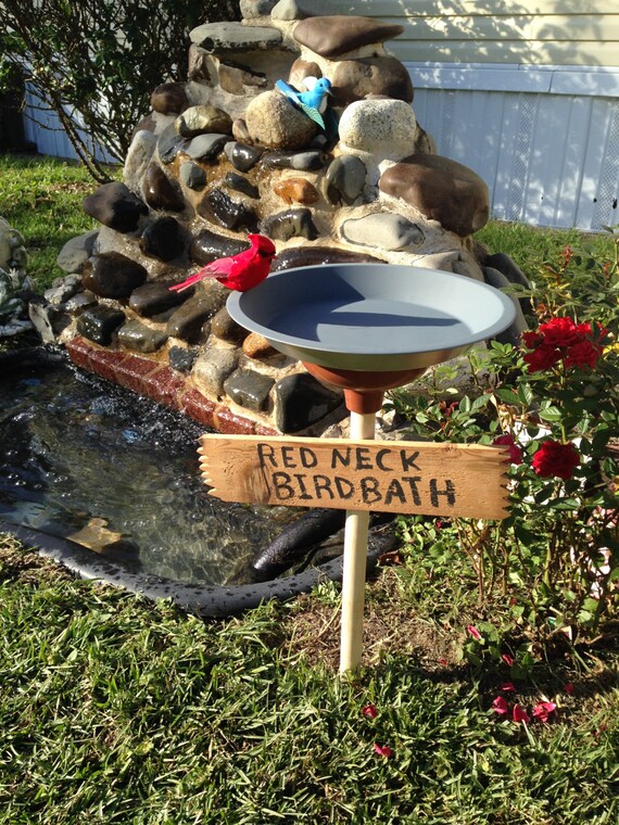 Redneck Bird Bath Lawn Decoration Yard Decoration Joke