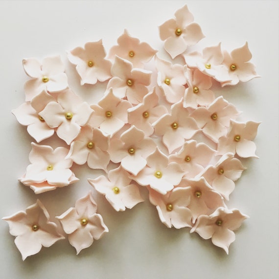  Gumpaste Flowers Edible Hydrangeas Sugar Hydrangeas Edible Flower