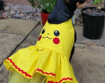 Small Dog Pokemons Dress Clothes Pikachu Costume halloween outfit Puppy Clothes Chihuahua Coat Yorkie, other sizes, colours