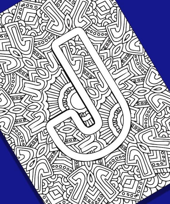 Items similar to Alphabet Adult Coloring Pages - Instant ...