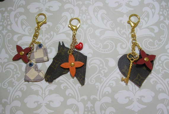 Items similar to Louis Vuitton Upcycled Bag Charms on Etsy