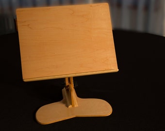 KayJae Portable Versa Table 12x12x16 - Portable Laptop Table - Tablet Holder - Easel - Hands Free Reading - Portable Lectern- Graduate Gift