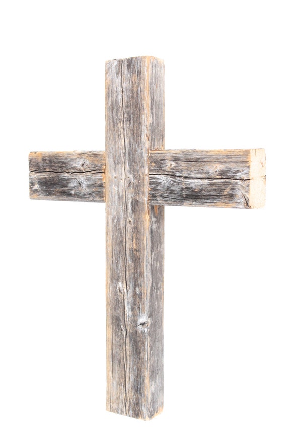 Barnwood USA Rustic Old Wooden Cross 12x16x2 Reclaimed Wood