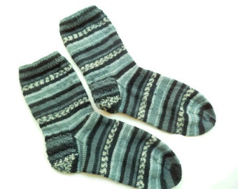 Knitted wool socks ankle socks Christmas gift Art socks