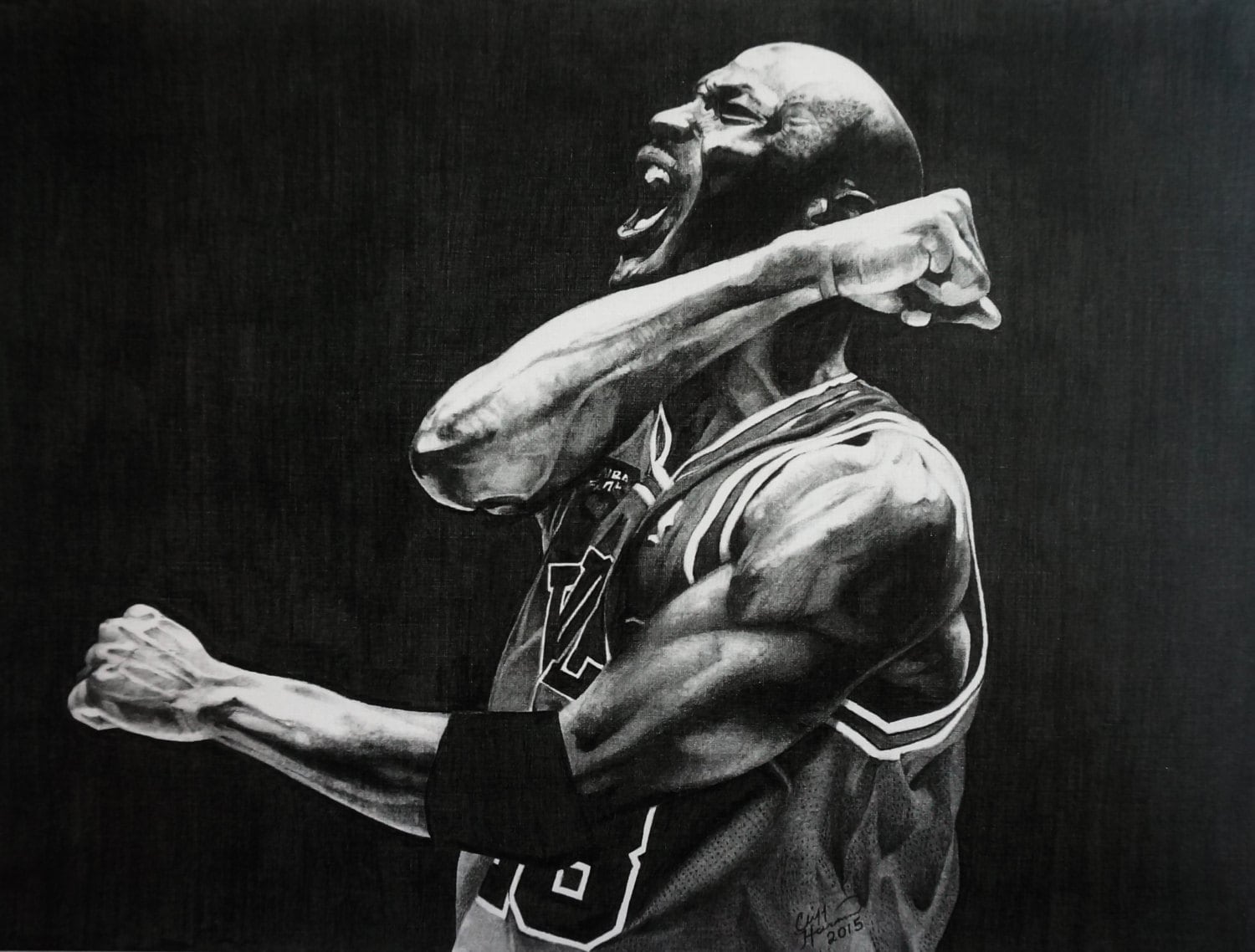 Michael Jordan Art Air Jordan Art vintage basketball art