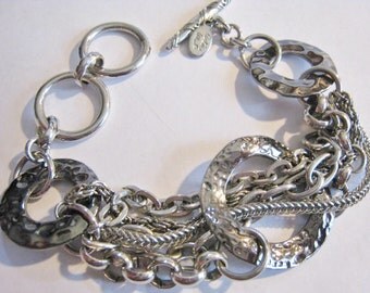 Cookie Lee Silver Tone Bracelet