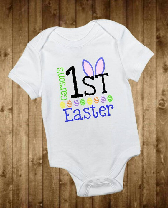 Personalized my first Easter onesie baby boy easter boys