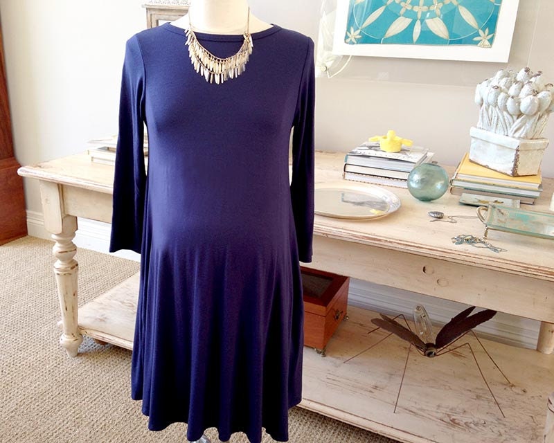 Maternity Dress Navy Blue Maternity Dress Pregnancy Dress