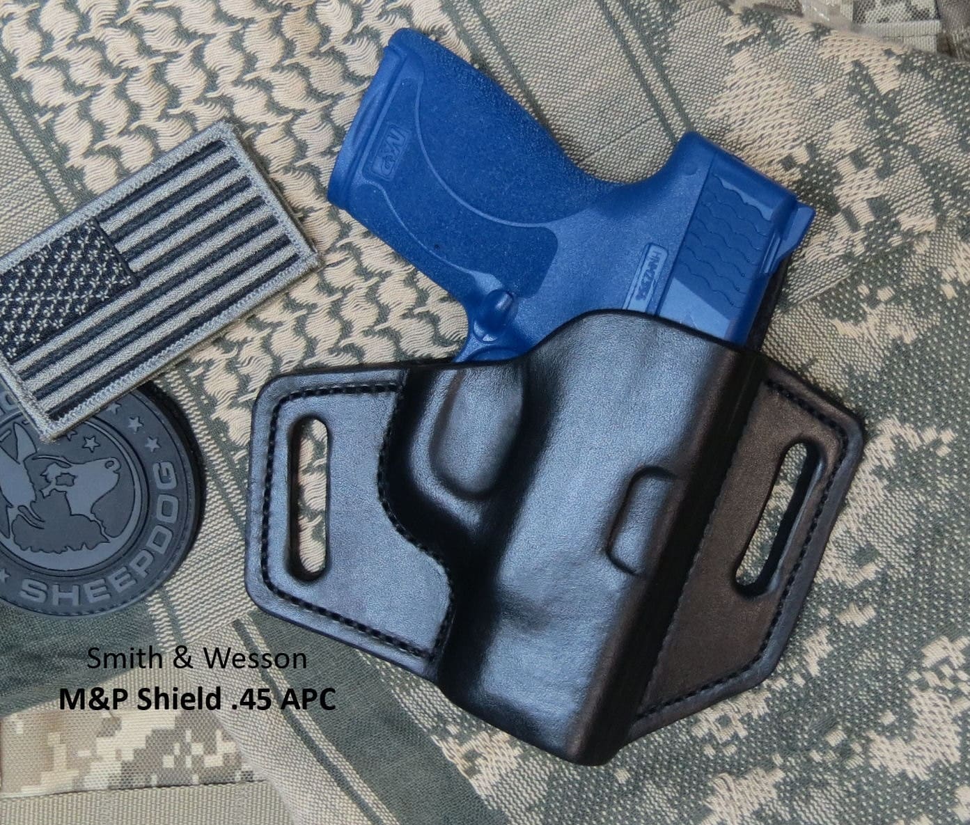 M&P Shield .45 ACP Holster With Sweat Shield Leather