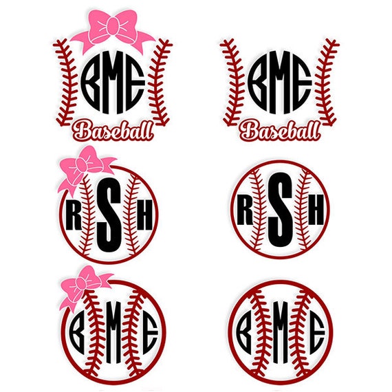 Download Baseball Bow Cuttable Designs SVG DXF EPS use with