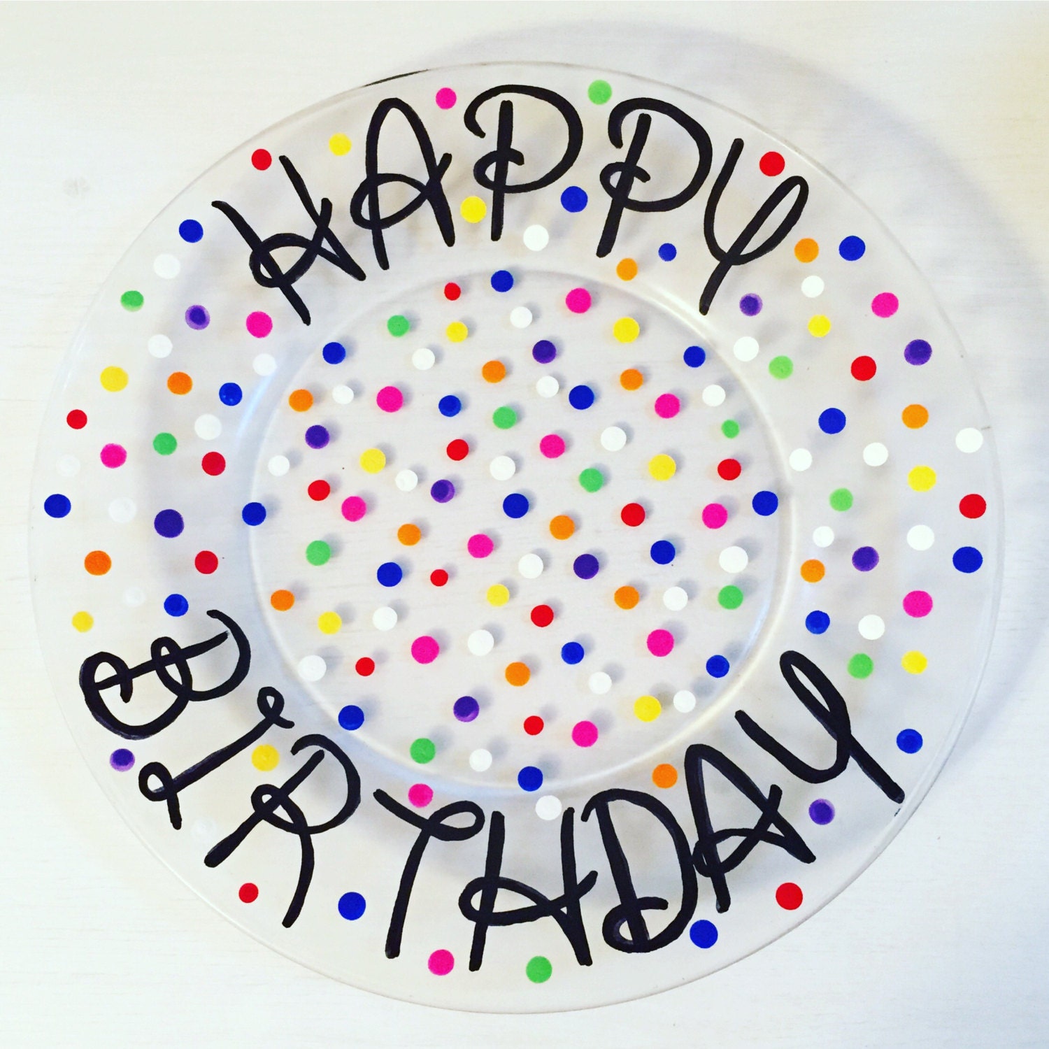 personalized happy birthday plate hand painted plate 10 inch personalized happy birthday plate hand painted plate 10 inch