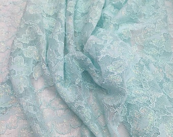Guipure Lace Fabric By The Yard 48/50 Blue