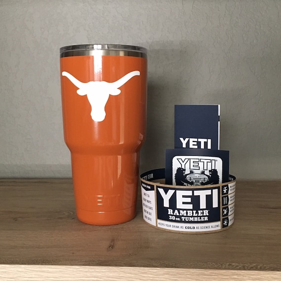 Texas Longhorn YETI Powder Coated YETI Rambler Monogramed