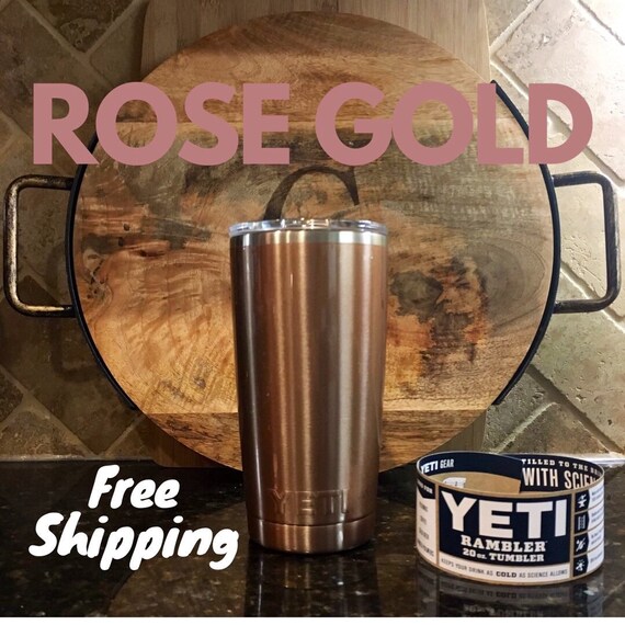 FREE ShippingRose Gold Yeti Rambler Powder Coated