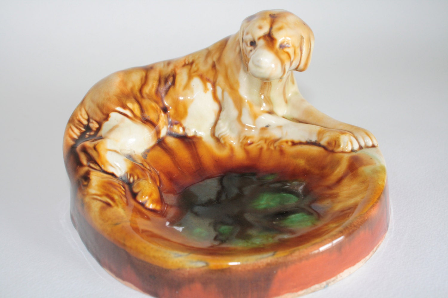 Cigar ceramic ashtray Vintage ceramic ashtray The by AirDream