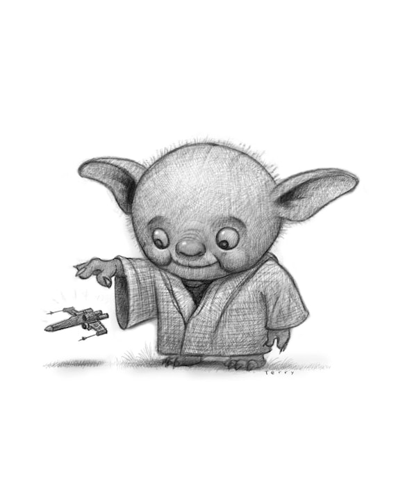 Baby Yoda Drawing