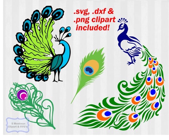 Download Peacock SVG Files Peacock clipart Peacock dxf by 5StarClipart