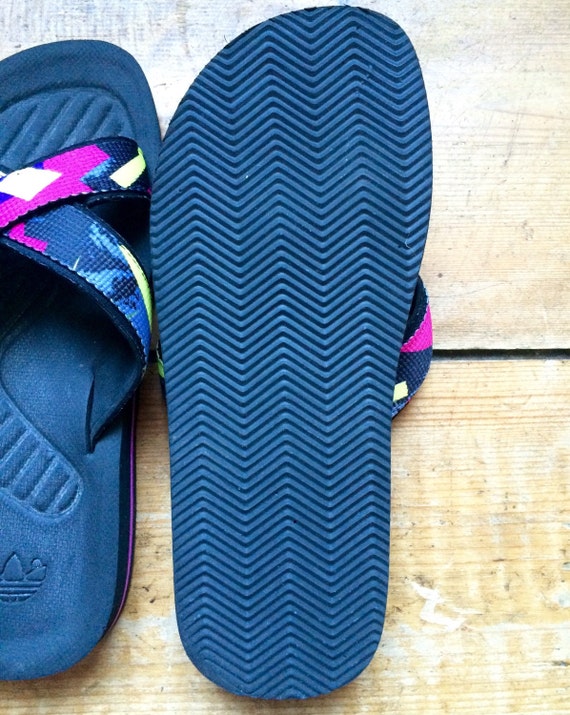 Vintage 90's Adidas Slides / Sandals / Slippers by TechnoTraceys